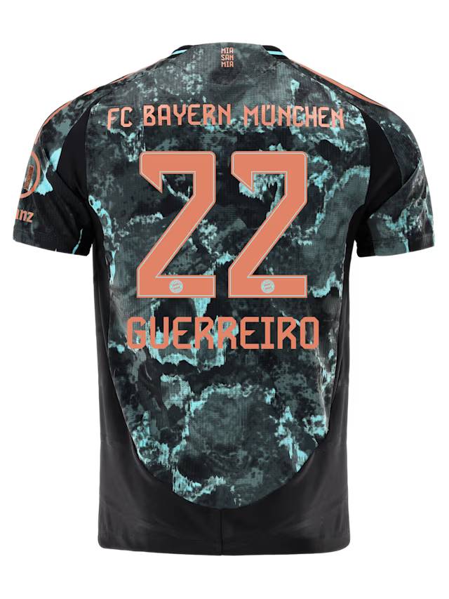 Bayern Munich men authentic jersey away 24-25 – 22 raphaël guerreiro Jersey - Premium Fan Gear