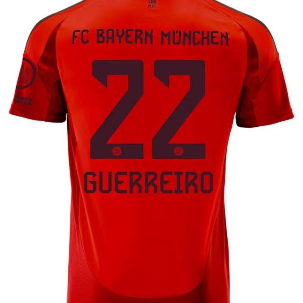 Bayern Munich men jersey home 24-25 – 22 raphaël guerreiro Jersey - Premium Fan Gear