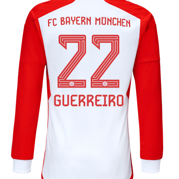 Bayern Munich men long sleeve jersey home 23-24 – 22 raphael guerreiro Jersey - Premium Fan Gear