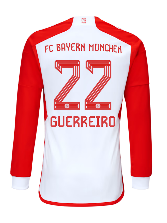 Bayern Munich men long sleeve jersey home 23-24 – 22 raphael guerreiro Jersey - Premium Fan Gear