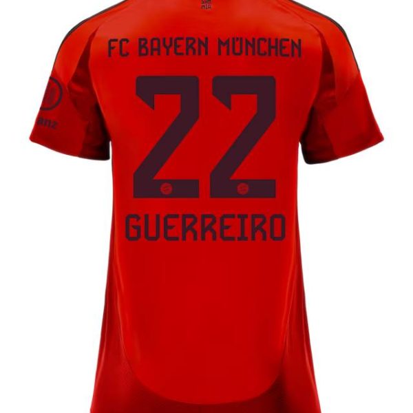 Bayern Munich women jersey home 24-25 – 22 raphaël guerreiro Jersey - Premium Fan Gear