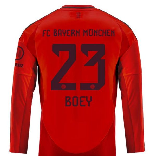 Bayern Munich kids long sleeve jersey home 24-25 – 23 sacha boey Jersey - Premium Fan Gear