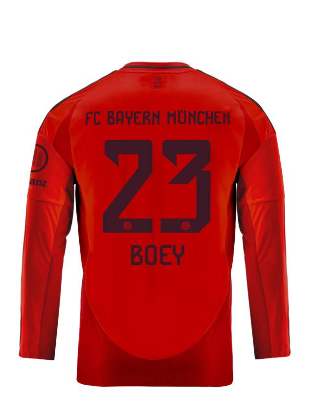 Bayern Munich kids long sleeve jersey home 24-25 – 23 sacha boey Jersey - Premium Fan Gear