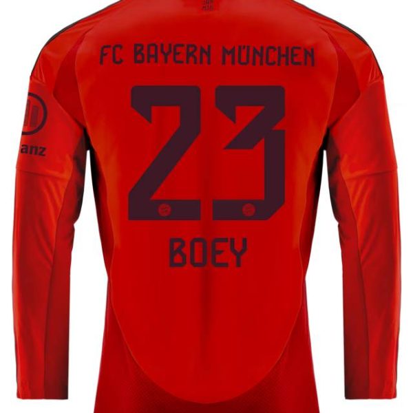 Bayern Munich men long sleeve jersey home 24-25 – 23 sacha boey Jersey - Premium Fan Gear