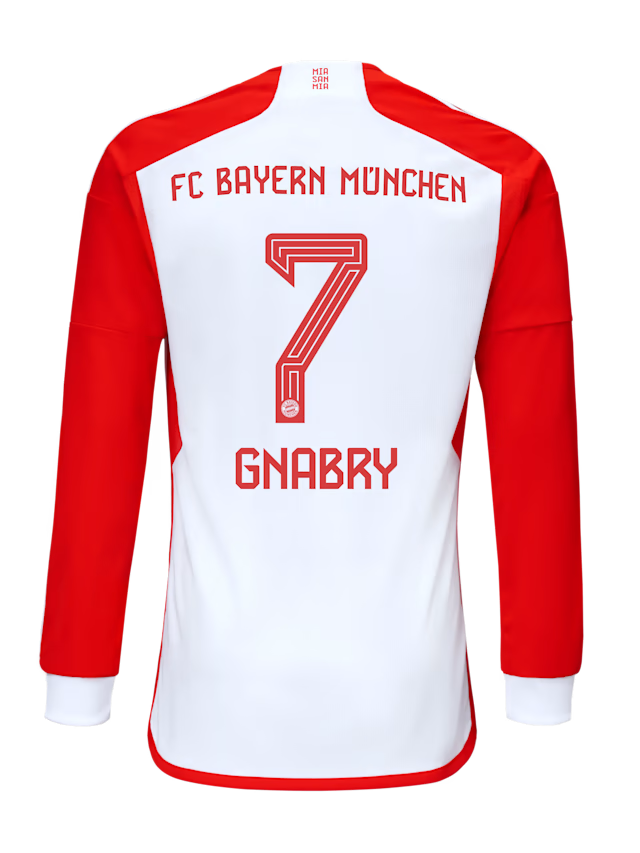 Bayern Munich men long sleeve jersey home 23-24 – 7 serge gnabry Jersey - Premium Fan Gear