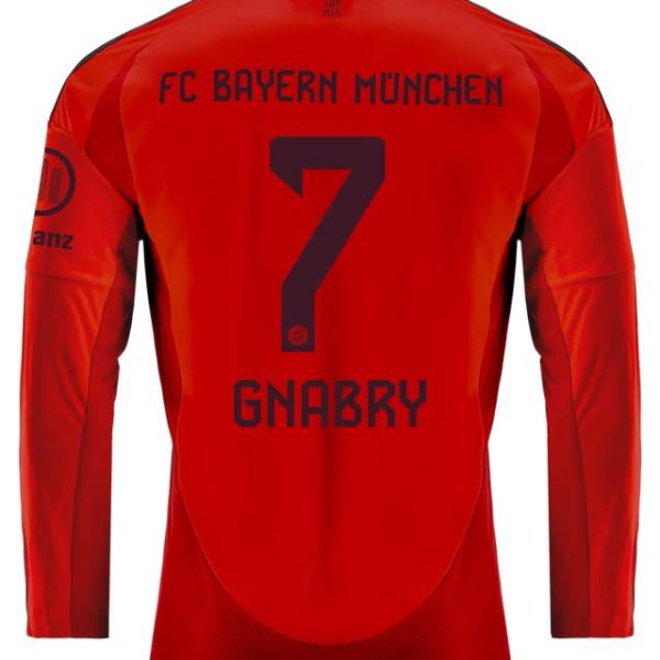 Bayern Munich men long sleeve jersey home 24-25 – 7 serge gnabry Jersey - Premium Fan Gear