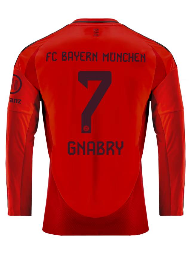 Bayern Munich men long sleeve jersey home 24-25 – 7 serge gnabry Jersey - Premium Fan Gear