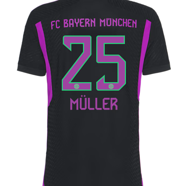Bayern Munich men authentic jersey away 23-24 – 25  thomas muller Jersey - Premium Fan Gear