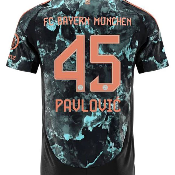 Bayern Munich men jersey away 24-25 – 45 aleksandar pavlović Jersey - Premium Fan Gear