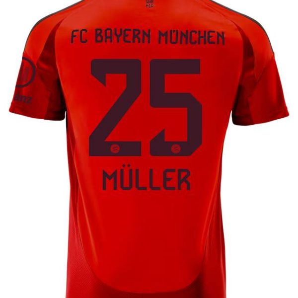 Bayern Munich men jersey home 24-25 – 25 thomas müller Jersey - Premium Fan Gear