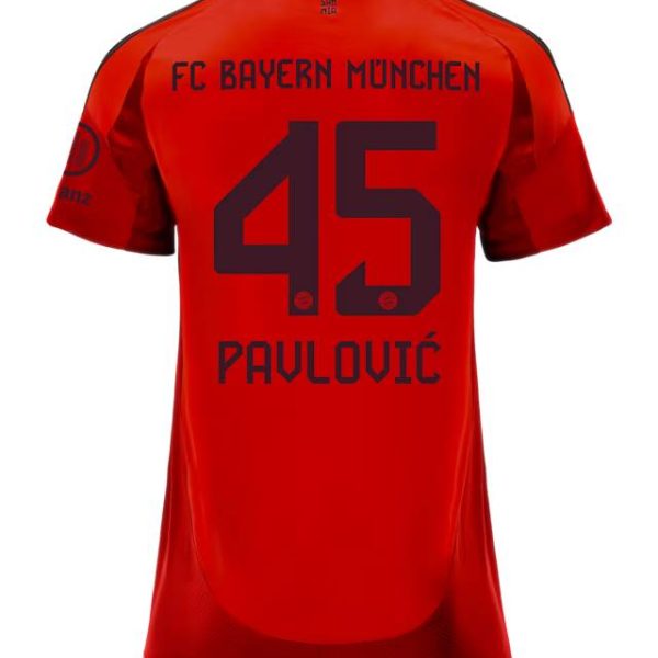 Bayern Munich women jersey home 24-25 – 45 aleksandar pavlović Jersey - Premium Fan Gear